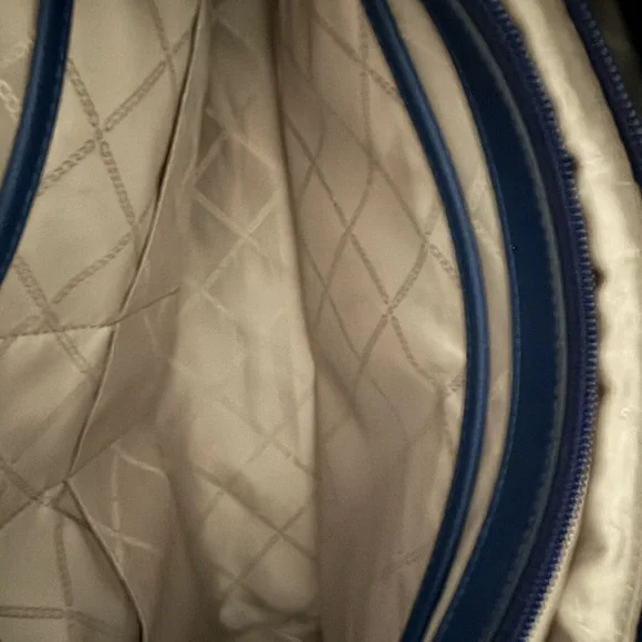 💙Michael Kors Leather Large Jet Set Tote Royal Blue with dust bag - Picture 7 of 14